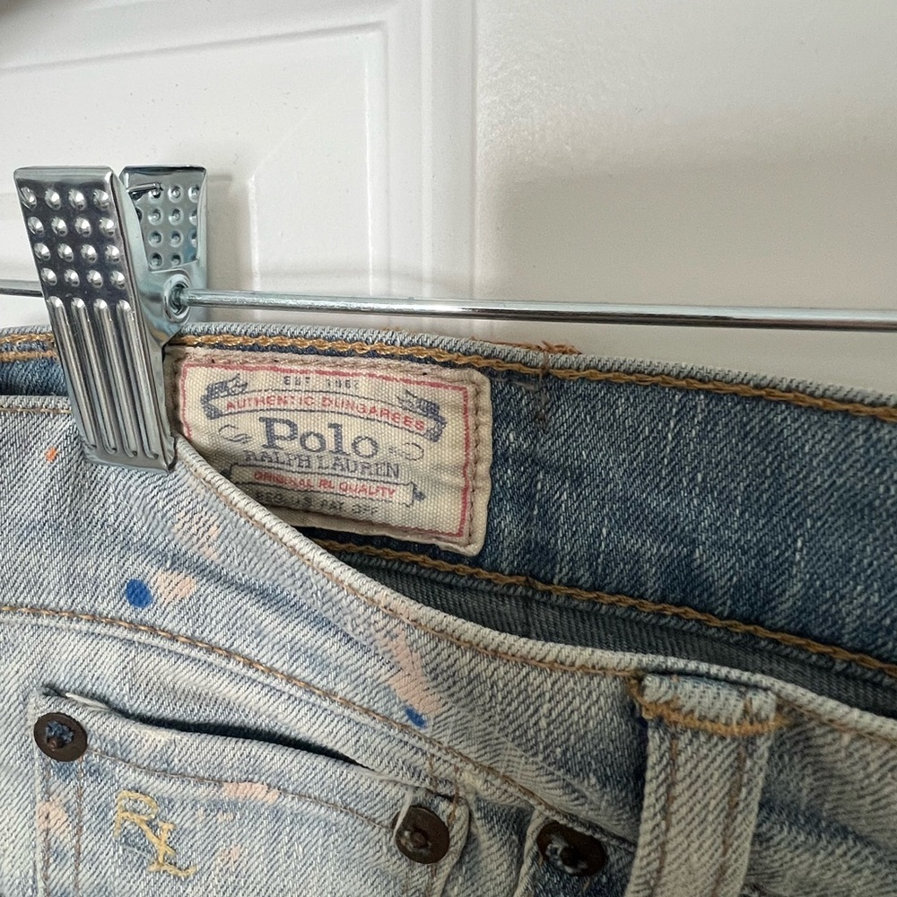 Polo Ralph Lauren Jeans with Paint Splatter Design - Picture 4 of 6